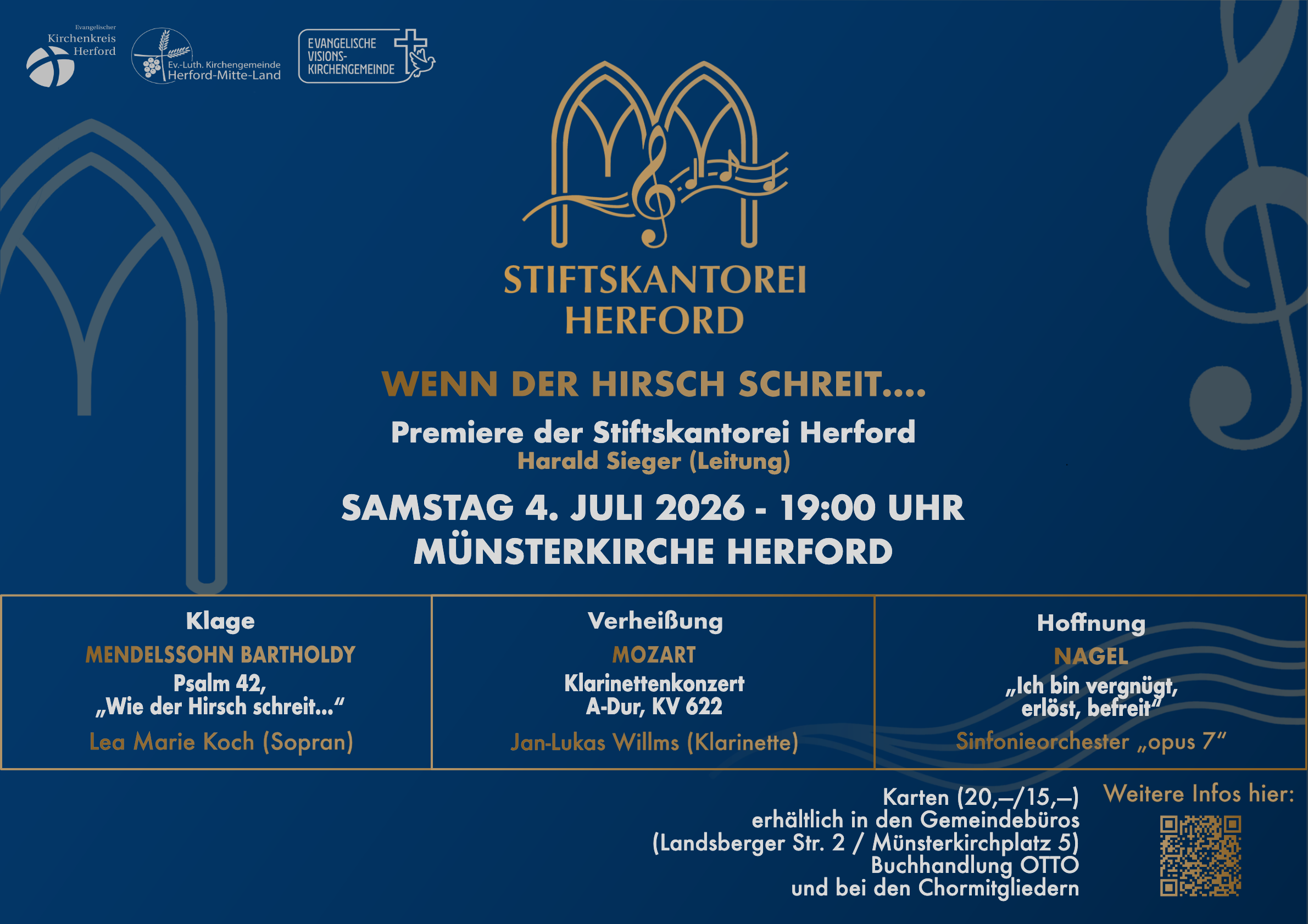 Einladungsflyer für das Konzert